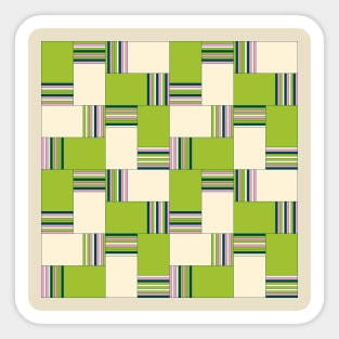 Green Rainbow Tiles Sticker